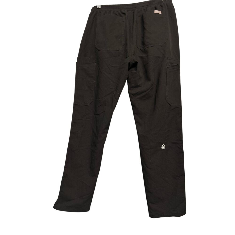 NWOT Figs Yola Black Cargo Scrub Pants Original Waistband Size S/P